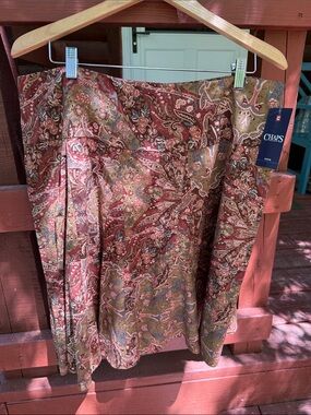NWT Chaps, Floral, knee length skirt, size 16